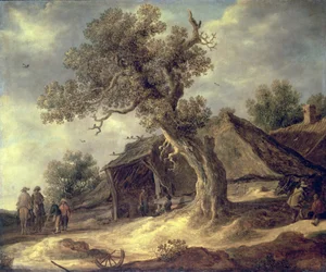 Landskap med en ek, 1634